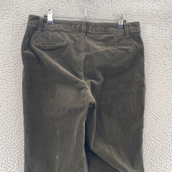 Talbots Pants Womens 10 Petite Curvy Brown Corduroy Straight Leg Stretch Casual - Picture 4 of 12